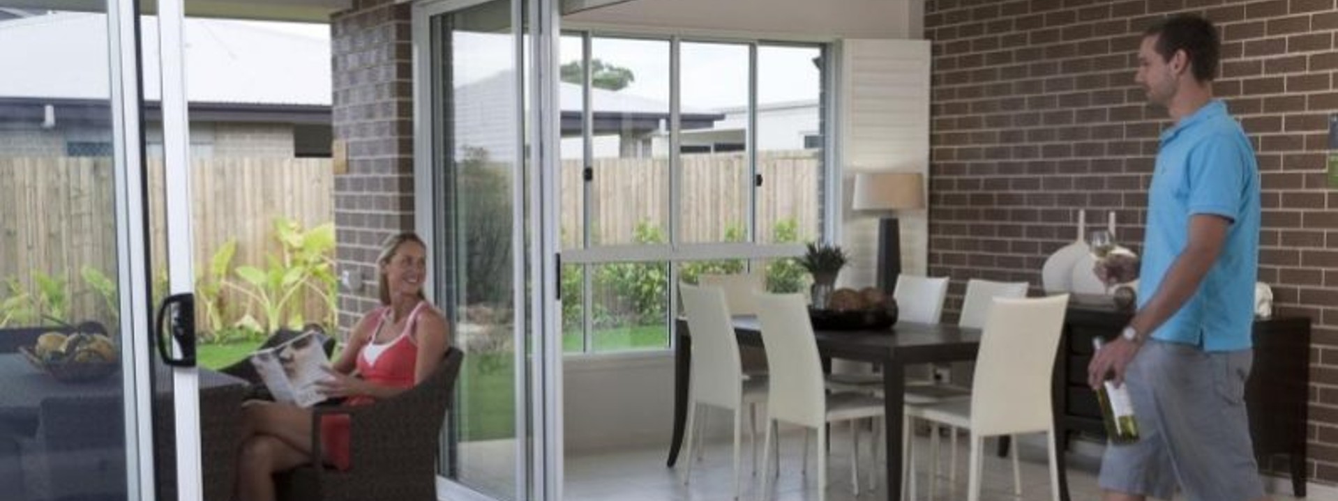 Aluminium stacker doors Perth.