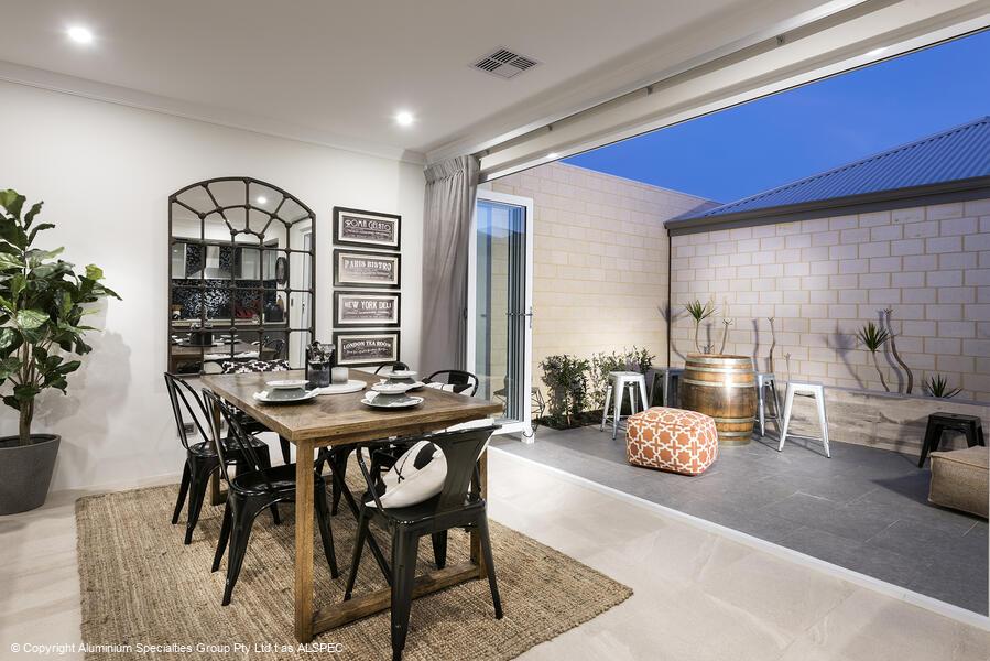 aluminium bi-fold doors.