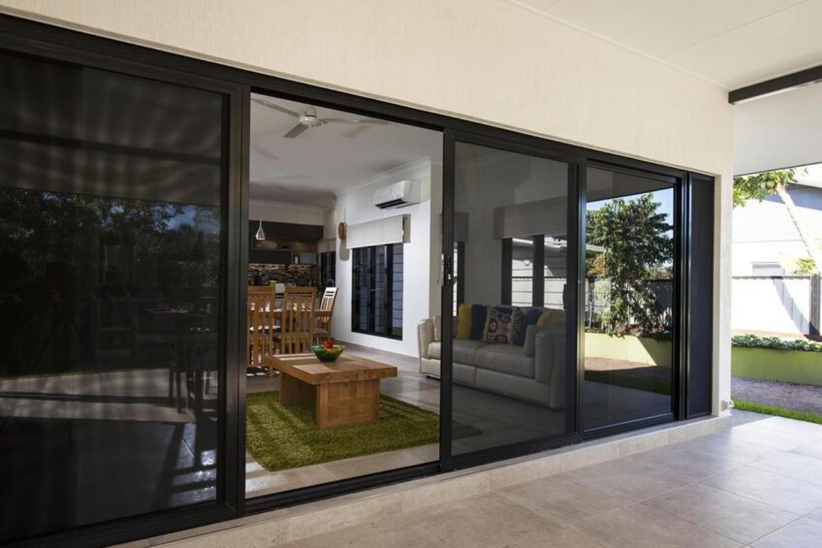 Patio security screen doors